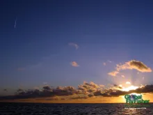 Computer screen wallpaper: Sundown after a great day of coastal fishing.